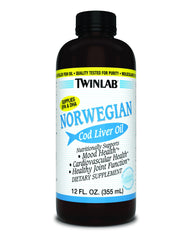 Twinlab Norwegian Plain Cod Liver Oil 12 Fl. Oz